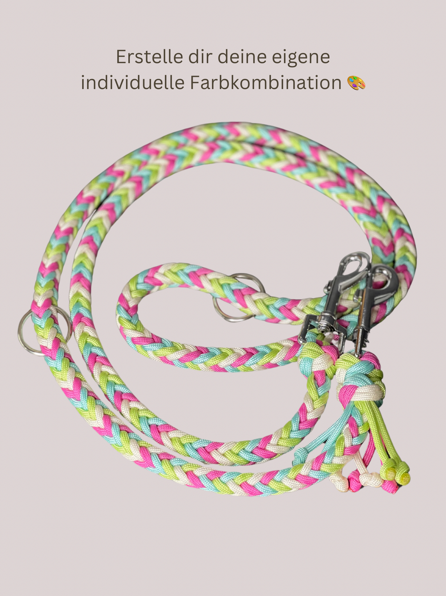 Individuell erstellbare Hundeleine | Herringbone | Paracord