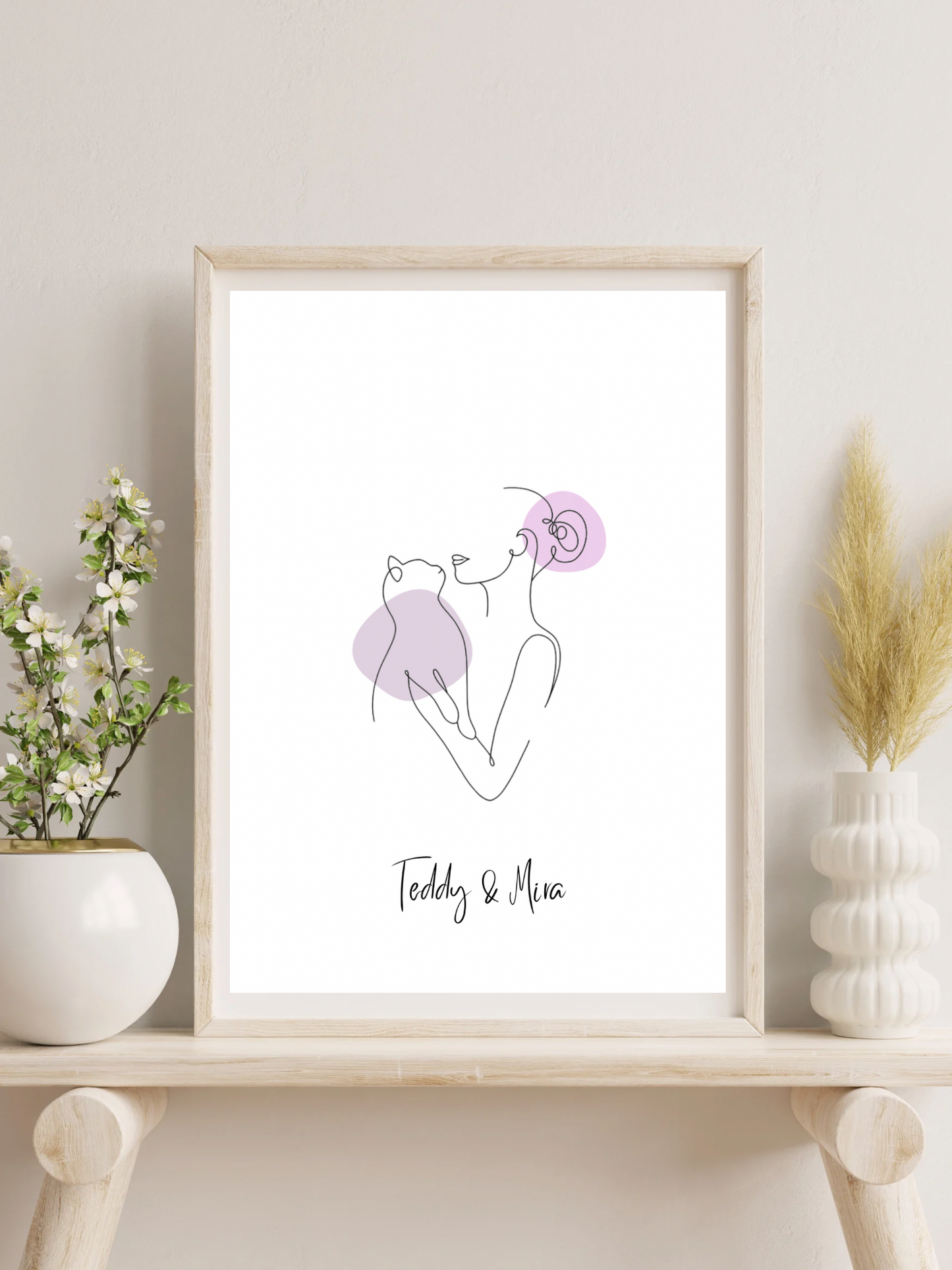 Katzenposter | Catmom & Katze | Poster zum selbst drucken