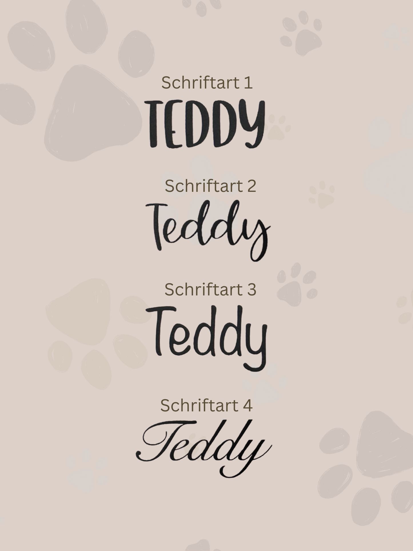 Pfotenschlüssel-anhänger | personalisierbar mit Namen und Fell