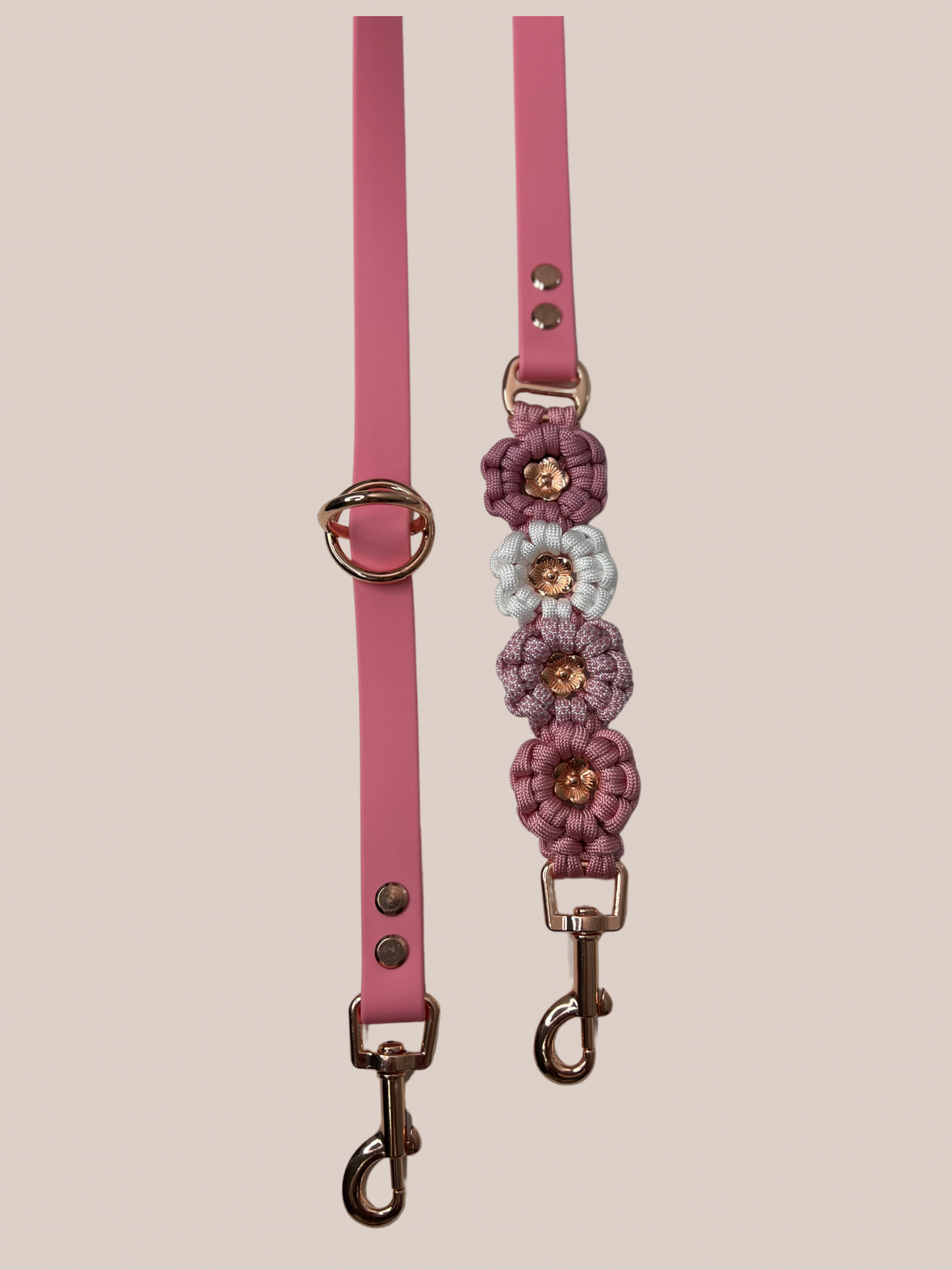 Hundeleine Biothane x Blümchen | individuell verstellbar