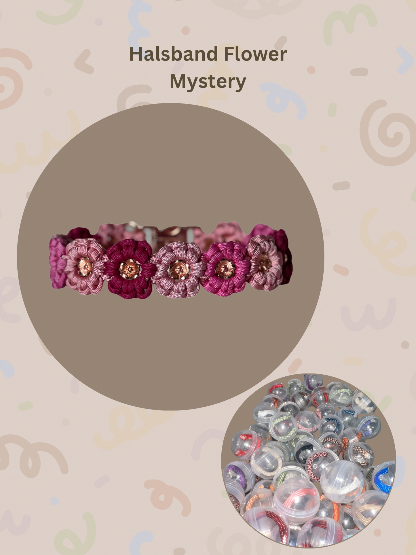 Mystery Halsband | Flower | Paracord | Farben per Zufall