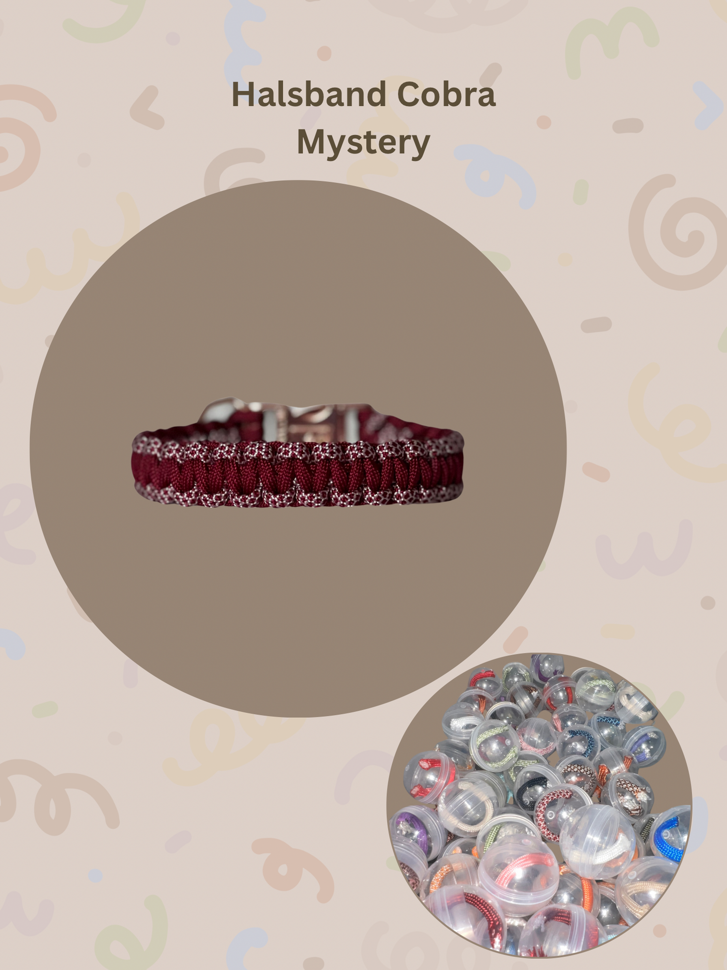 Mystery Halsband | Cobra | Paracord | Farben per Zufall