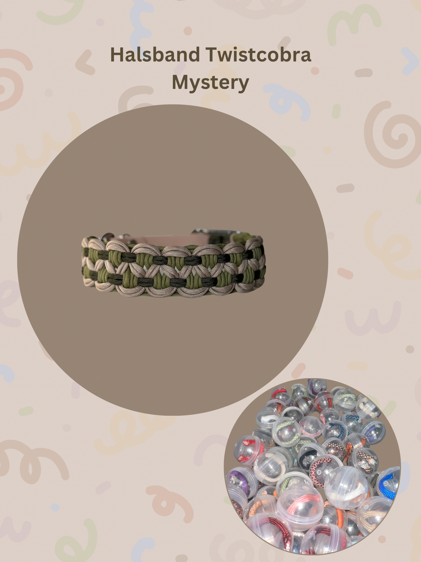 Mystery Halsband | Twistcobra | Paracord | Farben per Zufall