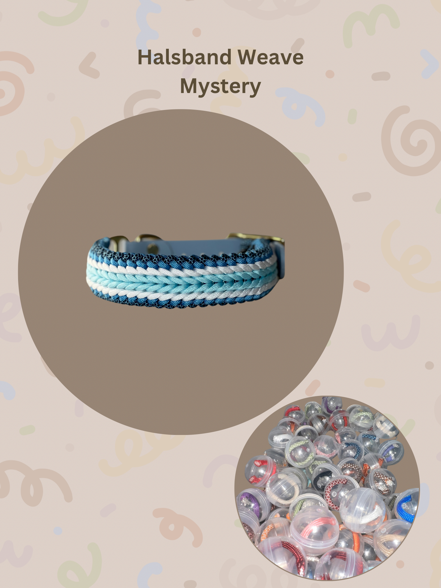 Mystery Halsband | Weave | Paracord | Farben per Zufall