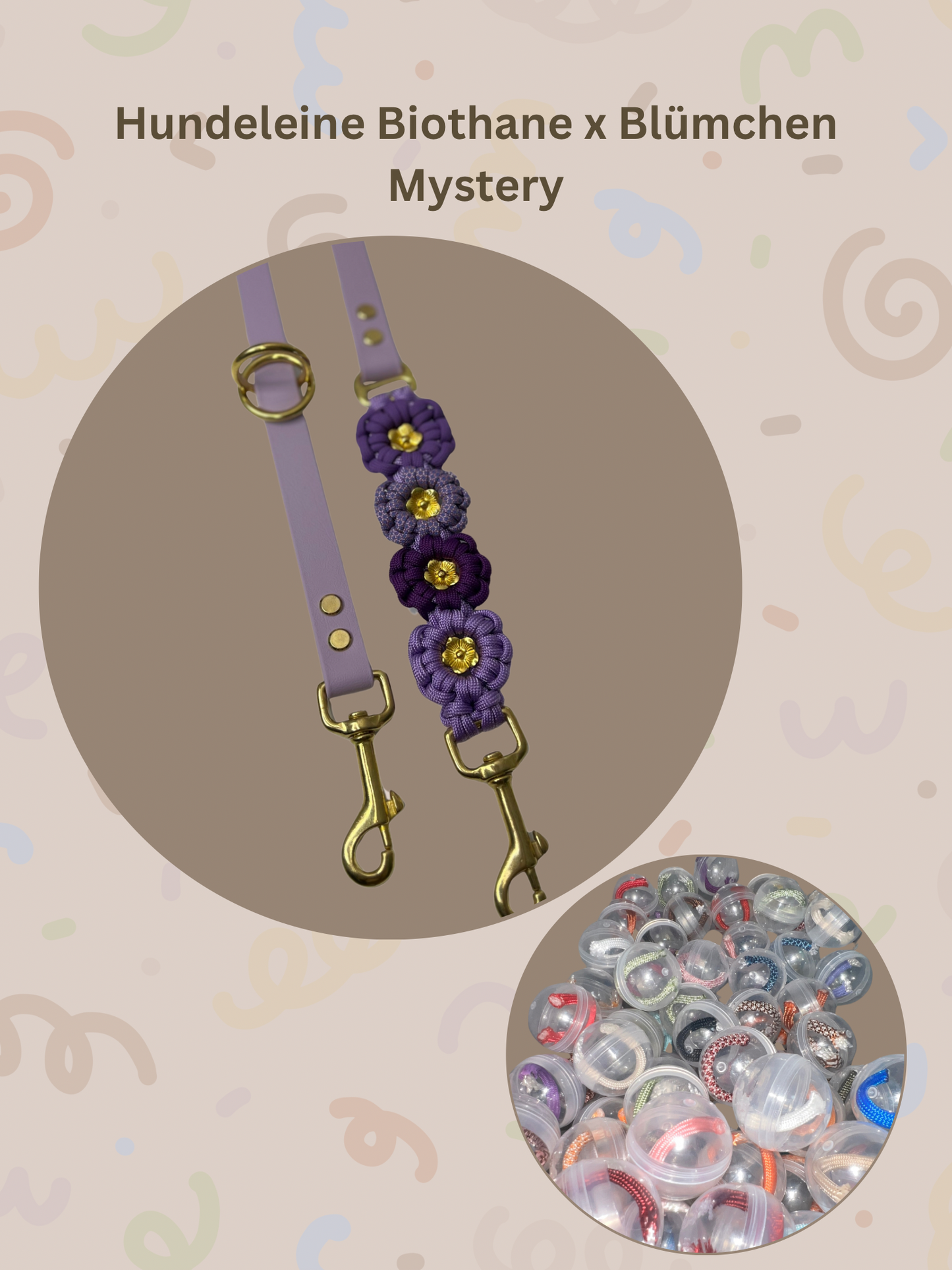 Mystery Hundeleine | Biothane x Blümchen | Farben per Zufall