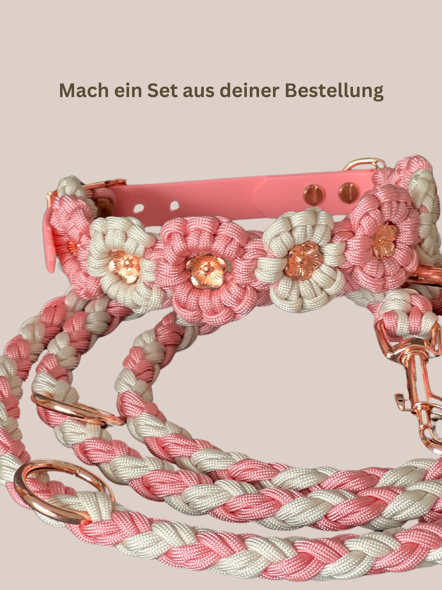 Individuell erstellbar | Halsband Flower | mittelgroße und große Hunde