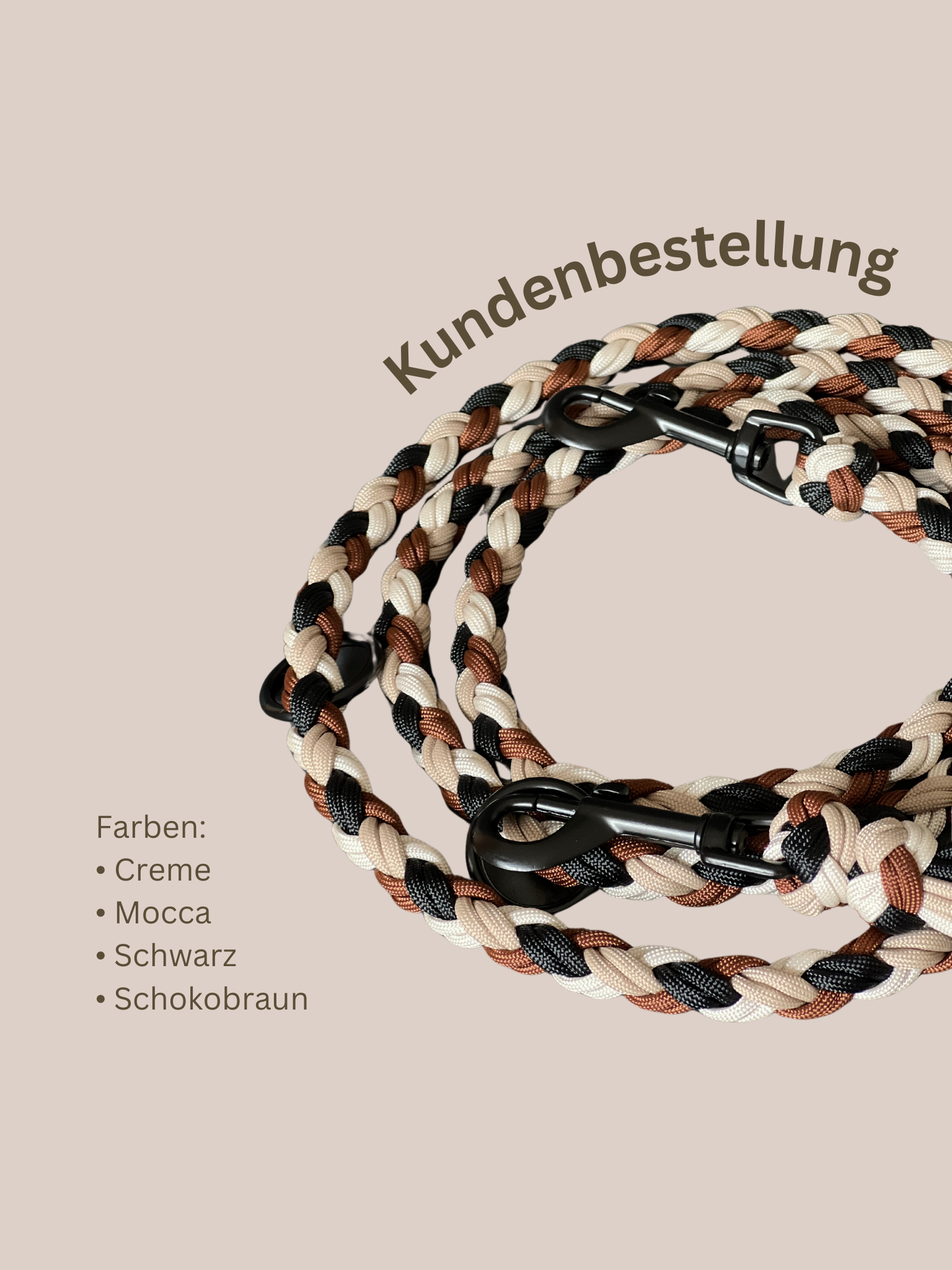 Individuell erstellbare Hundeleine | Diamond | Paracord