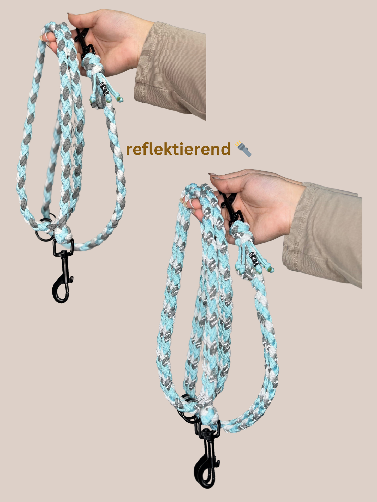 Individuell erstellbare Hundeleine | Diamond | Paracord