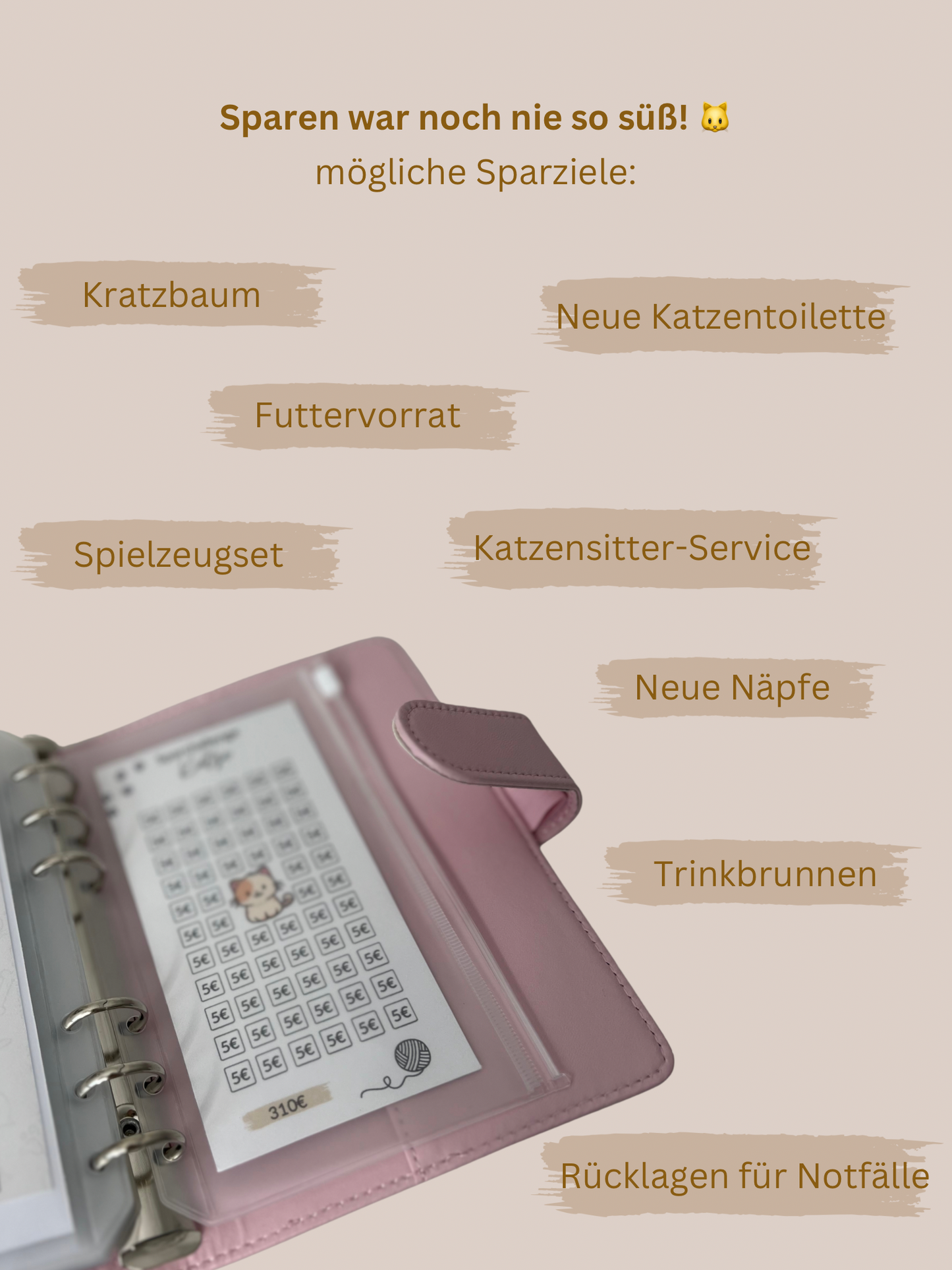 Sparchallenge für Budgetbinder | Katze & Hund