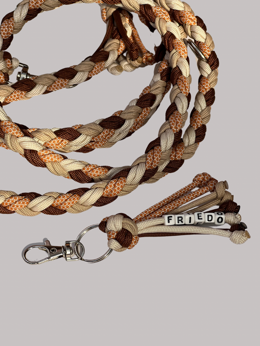 Set | Customizable dog leash + keychain | Paracord