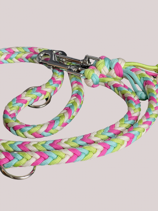 Customizable dog leash | Herringbone | Paracord