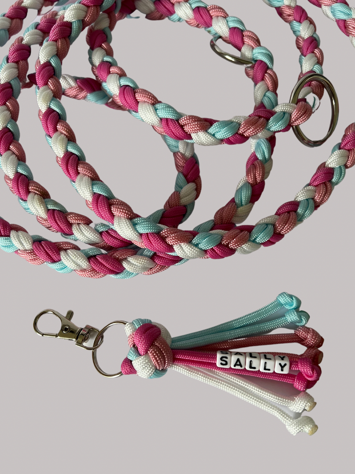 Set | Customizable dog leash + keychain | Paracord