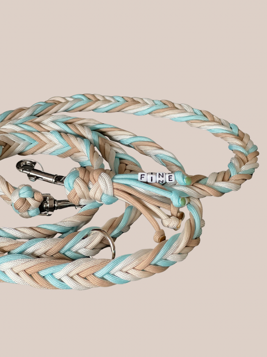 Cloud Smoke Leash | Fishtail braided | Paracord