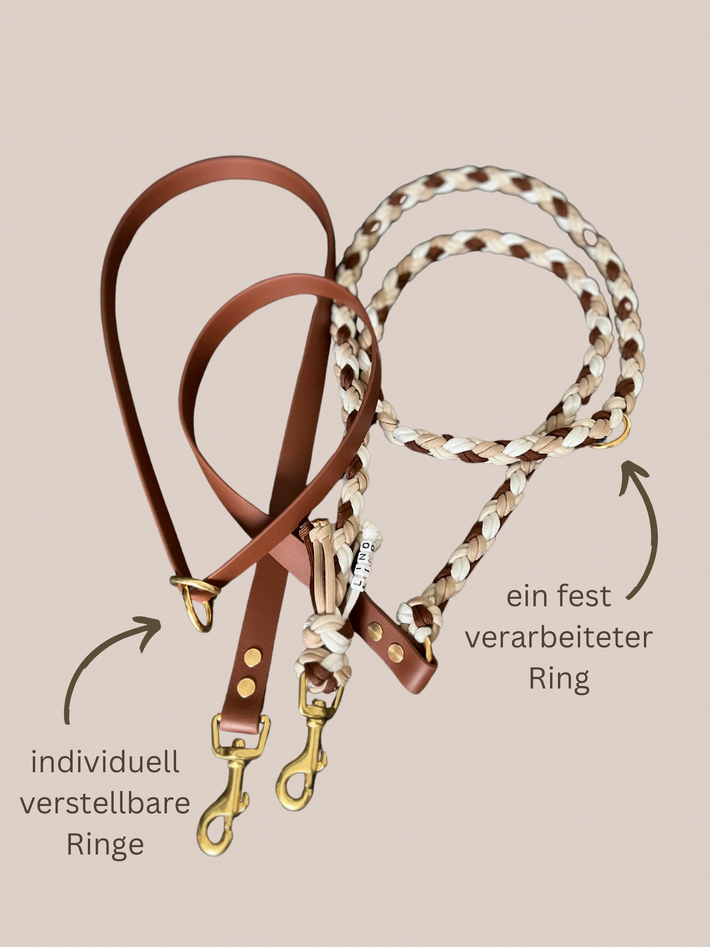 Customizable dog leash | Paracord x Biothane