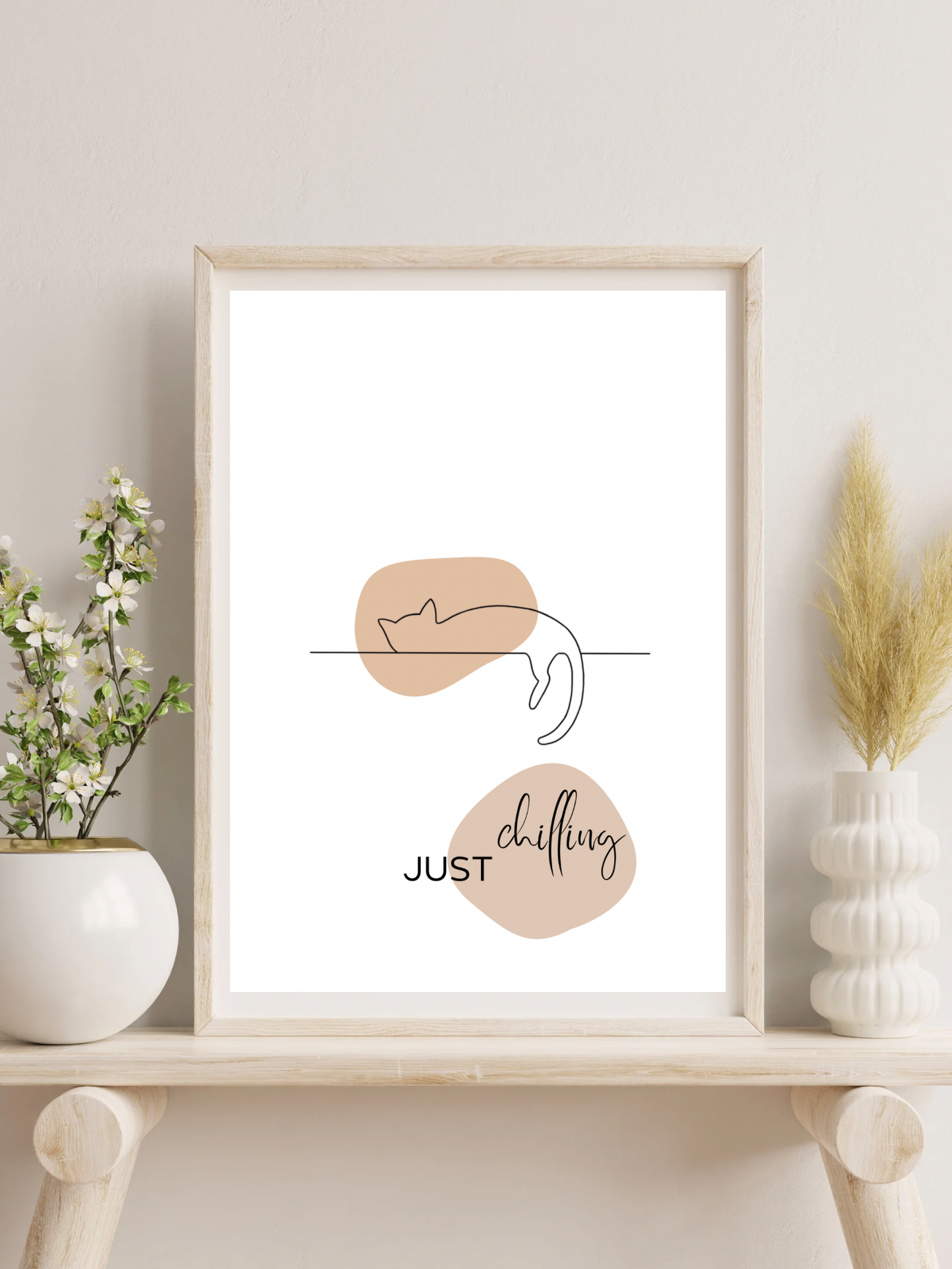 Cat poster | just chilling | Poster to print yourself