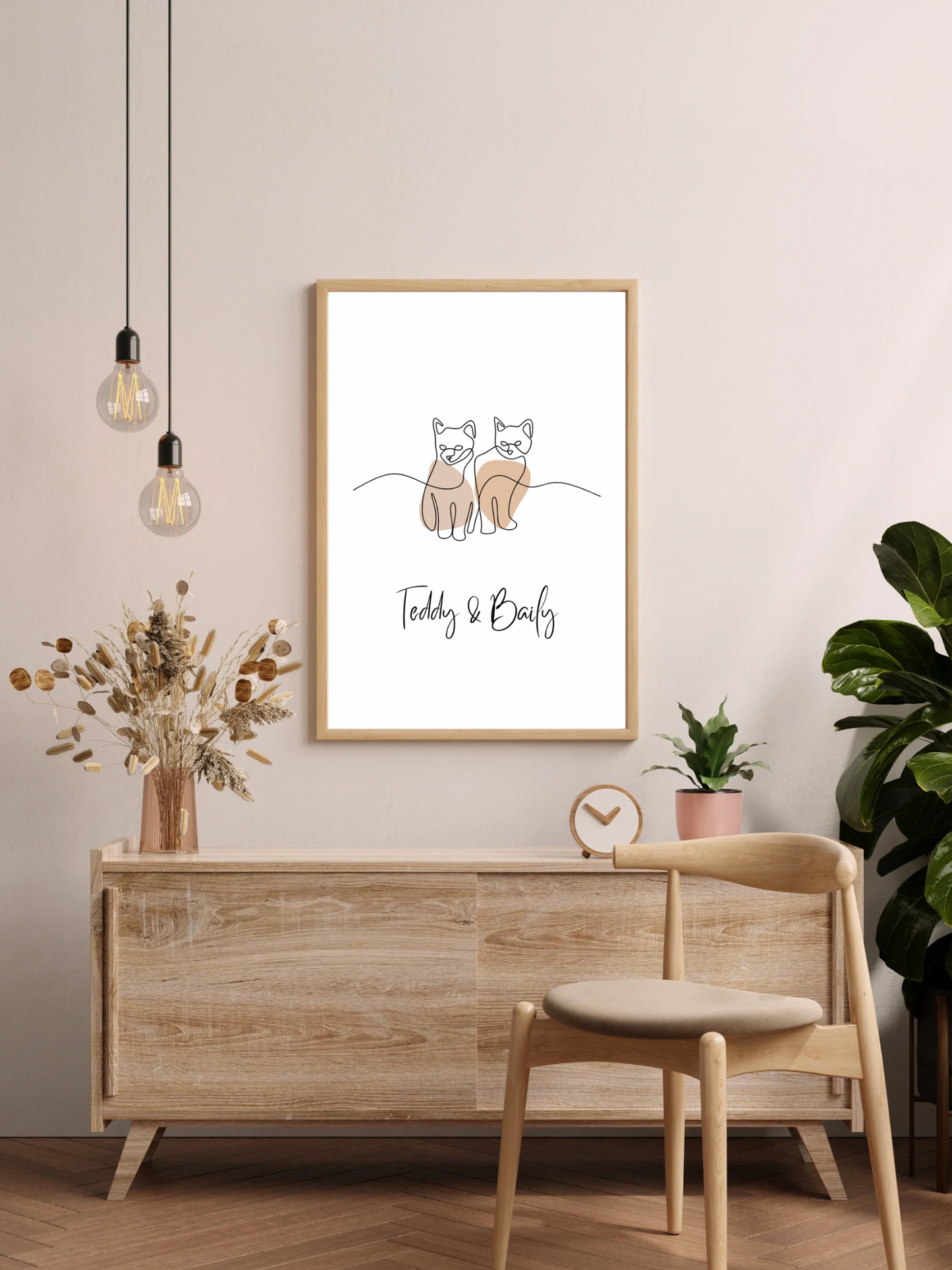 Cat poster | 2 cats | Poster to print yourself