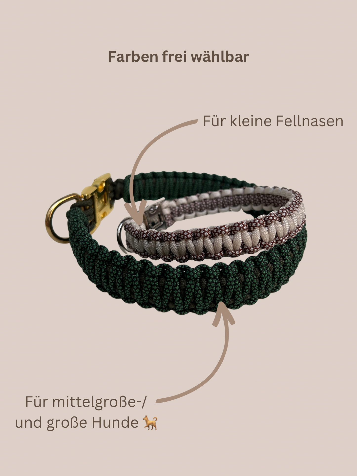 Customizable | Cobra collar | very small and small dogs