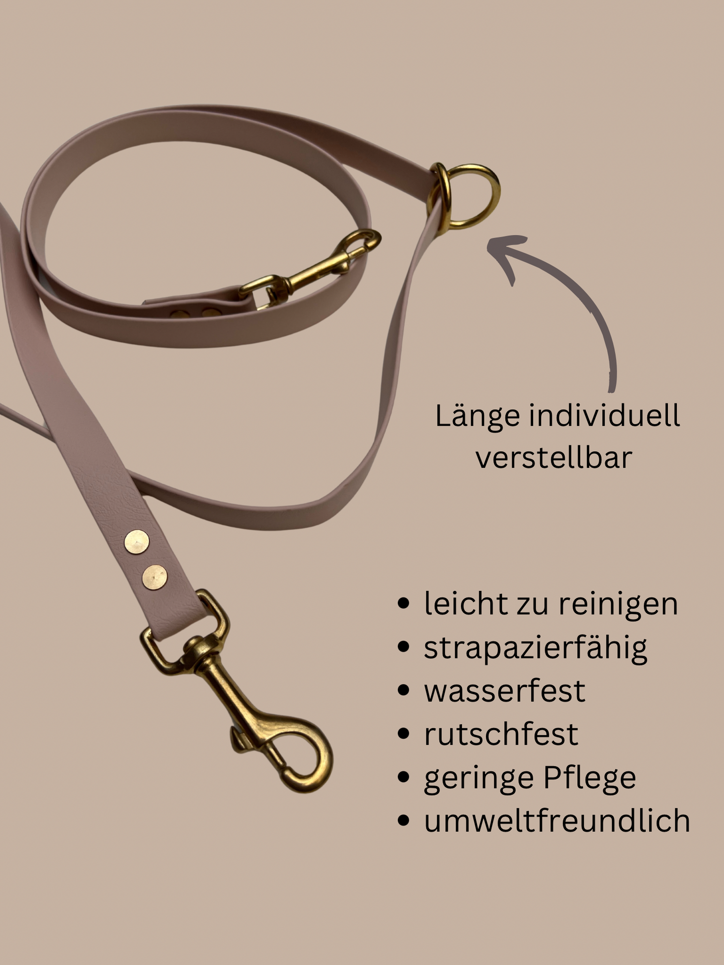 Buy Now | Biothane Dog Leash 2m | beige