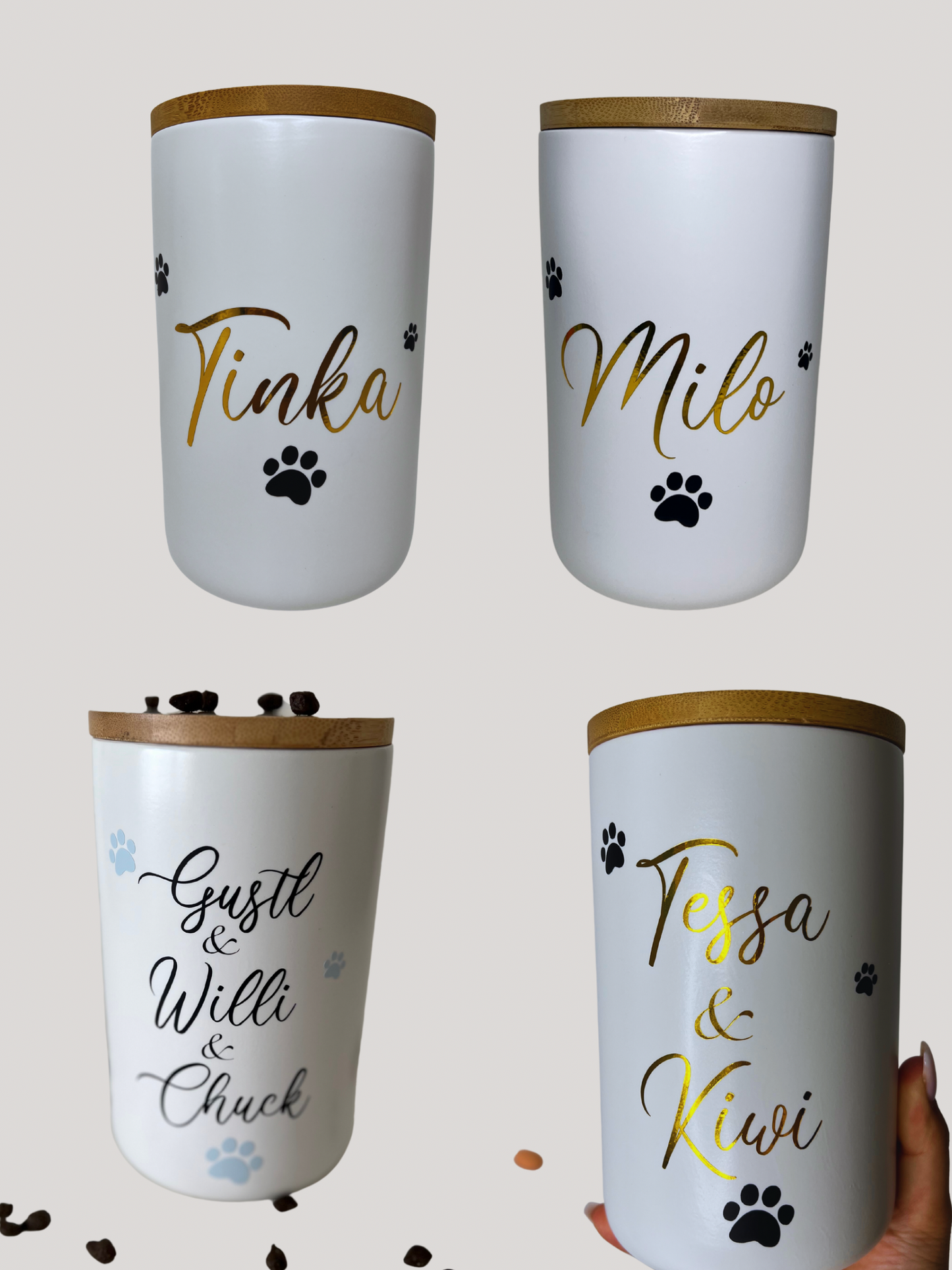 Treat tin | Cats and dogs 1000ml | personalized