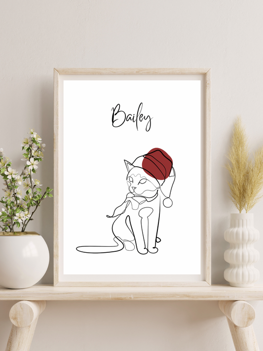 Cat poster | Personalized | Catmas | Posters to print yourself