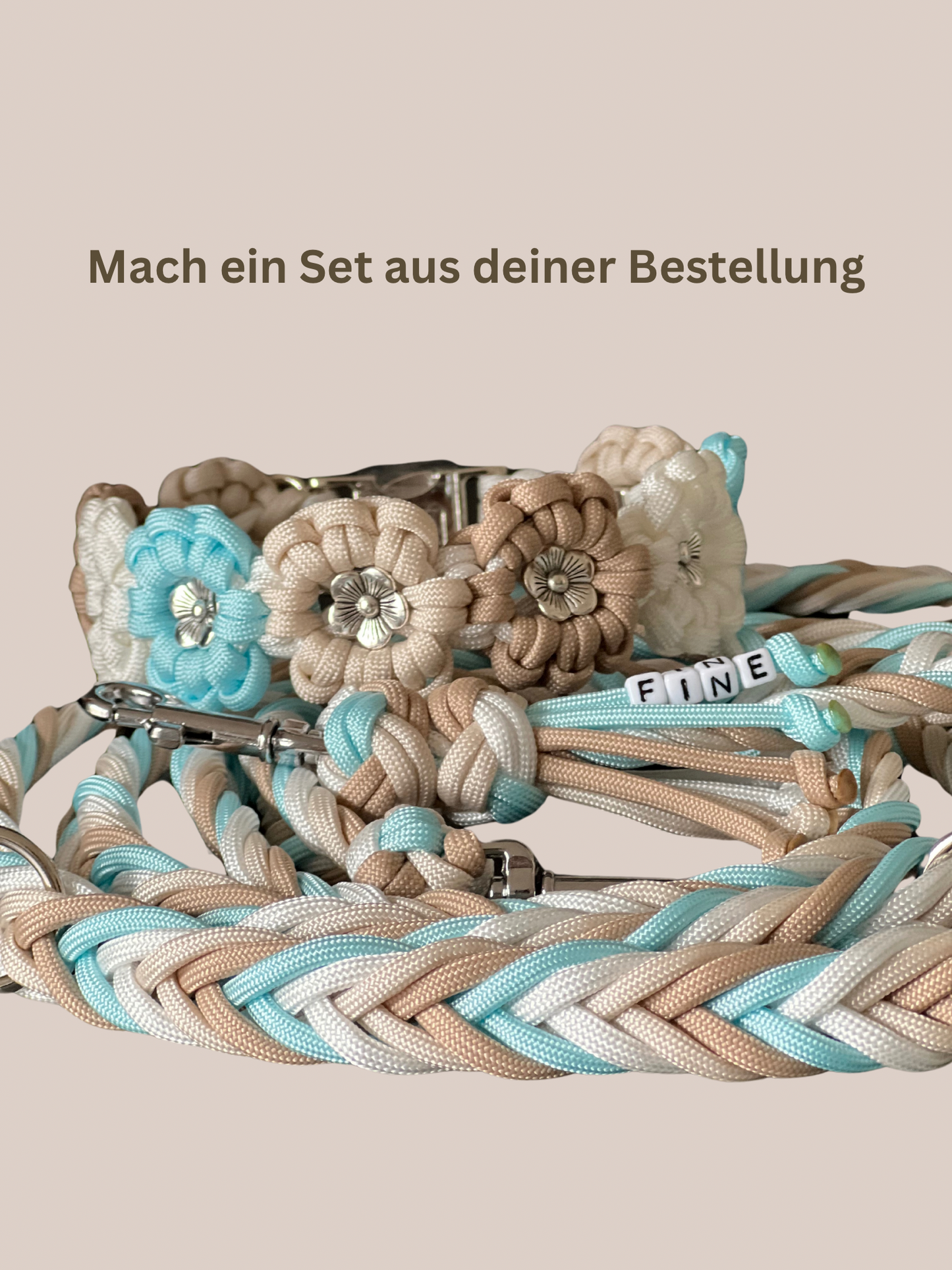 Customizable dog leash | Fishtail | Paracord