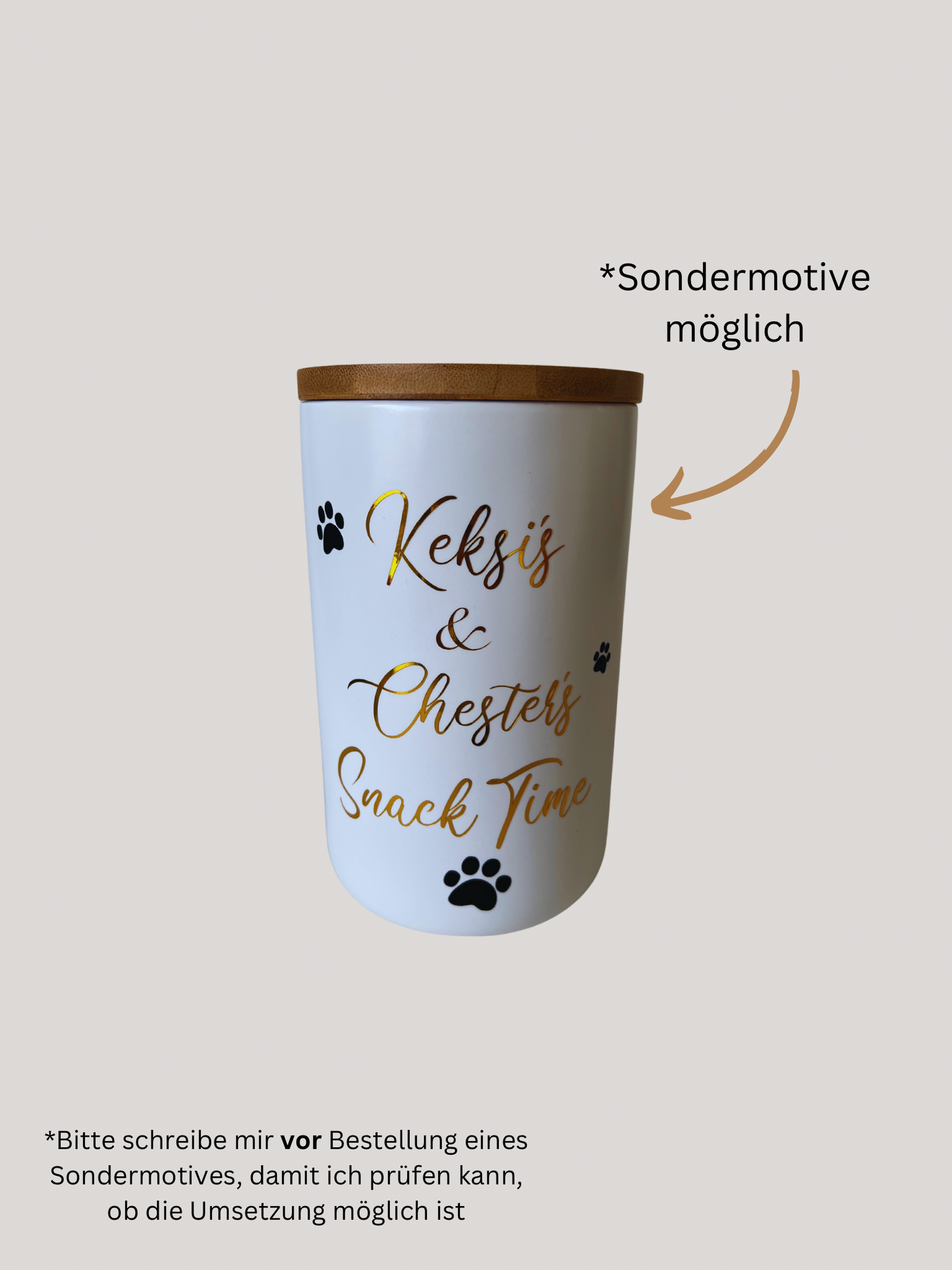 Treat tin | Cats and dogs 1000ml | personalized