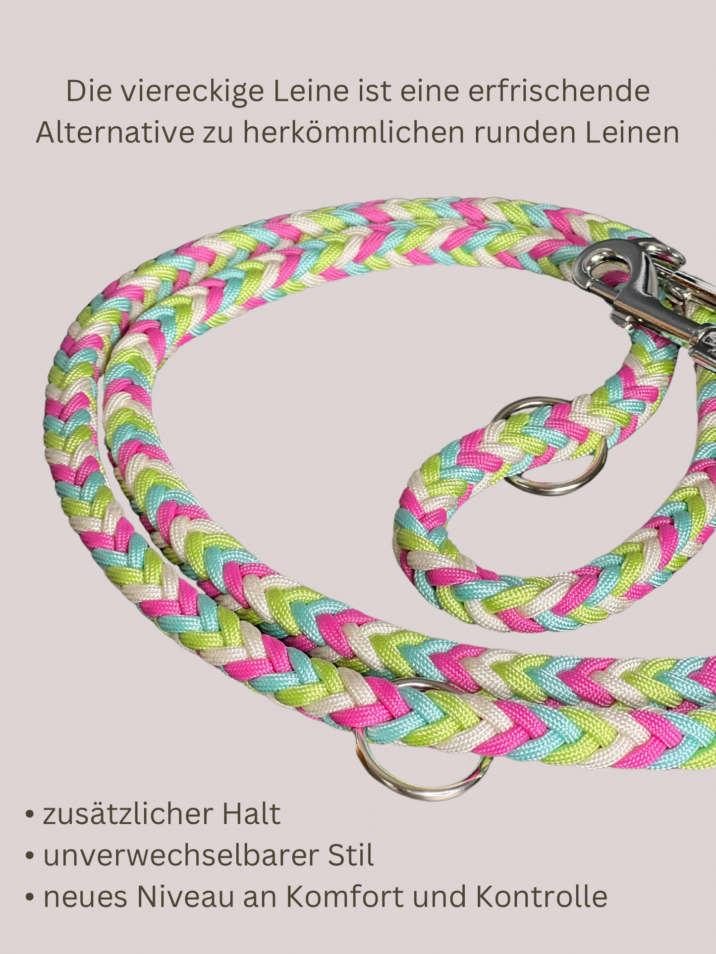 Individuell erstellbare Hundeleine | Herringbone | Paracord