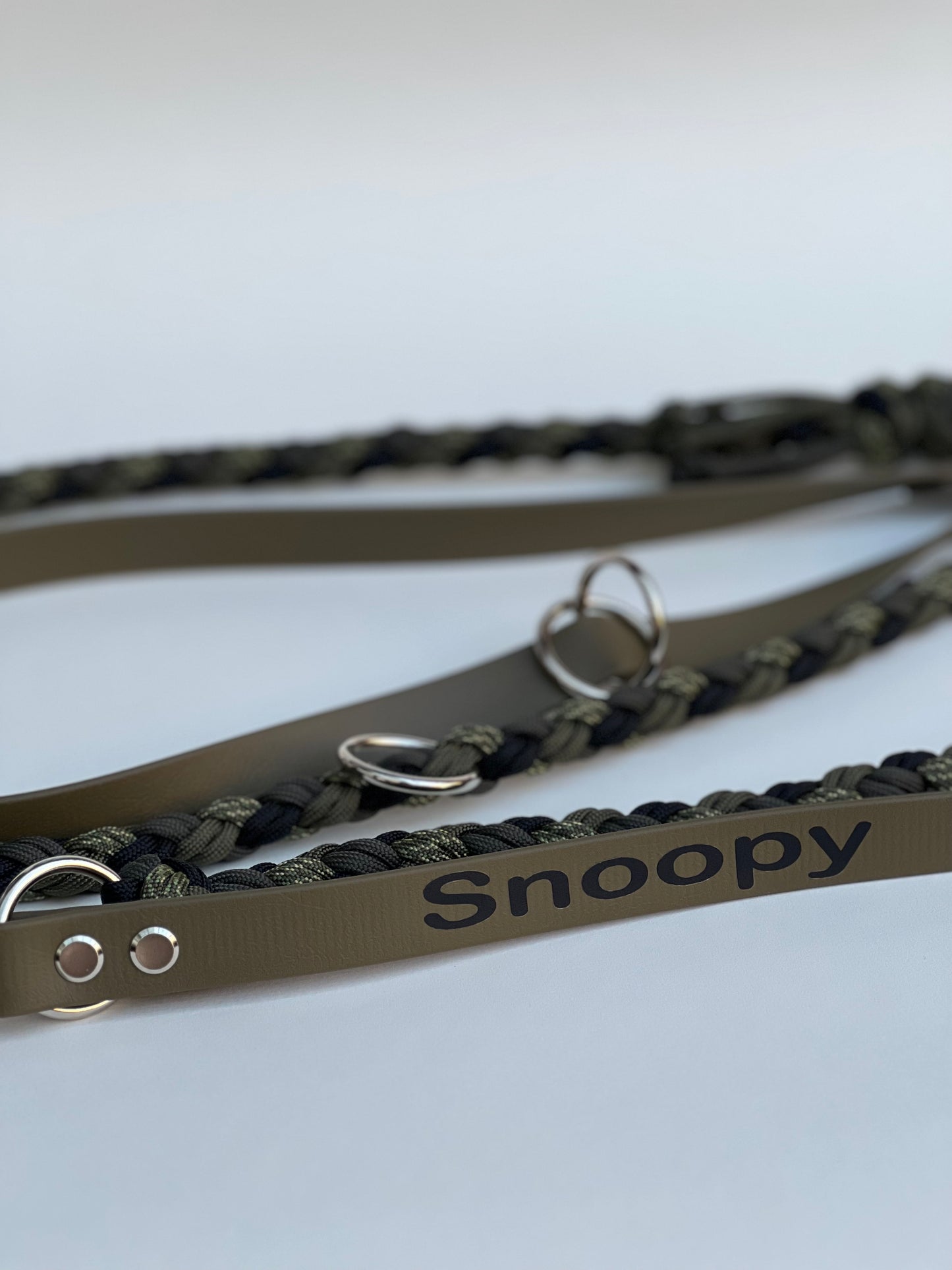 Customizable dog leash | Paracord x Biothane