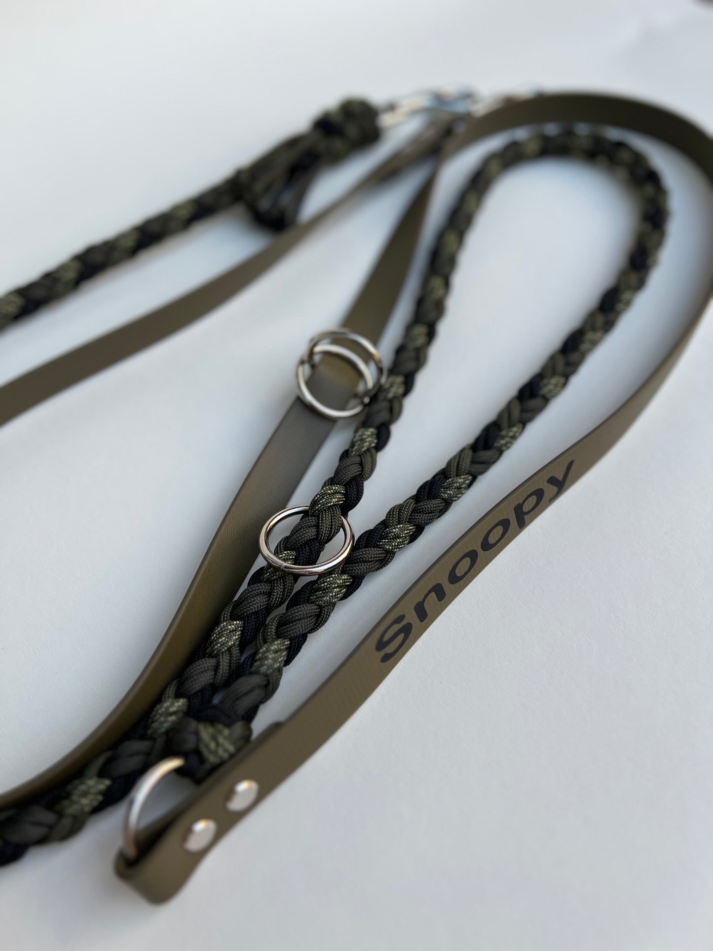 Customizable dog leash | Paracord x Biothane