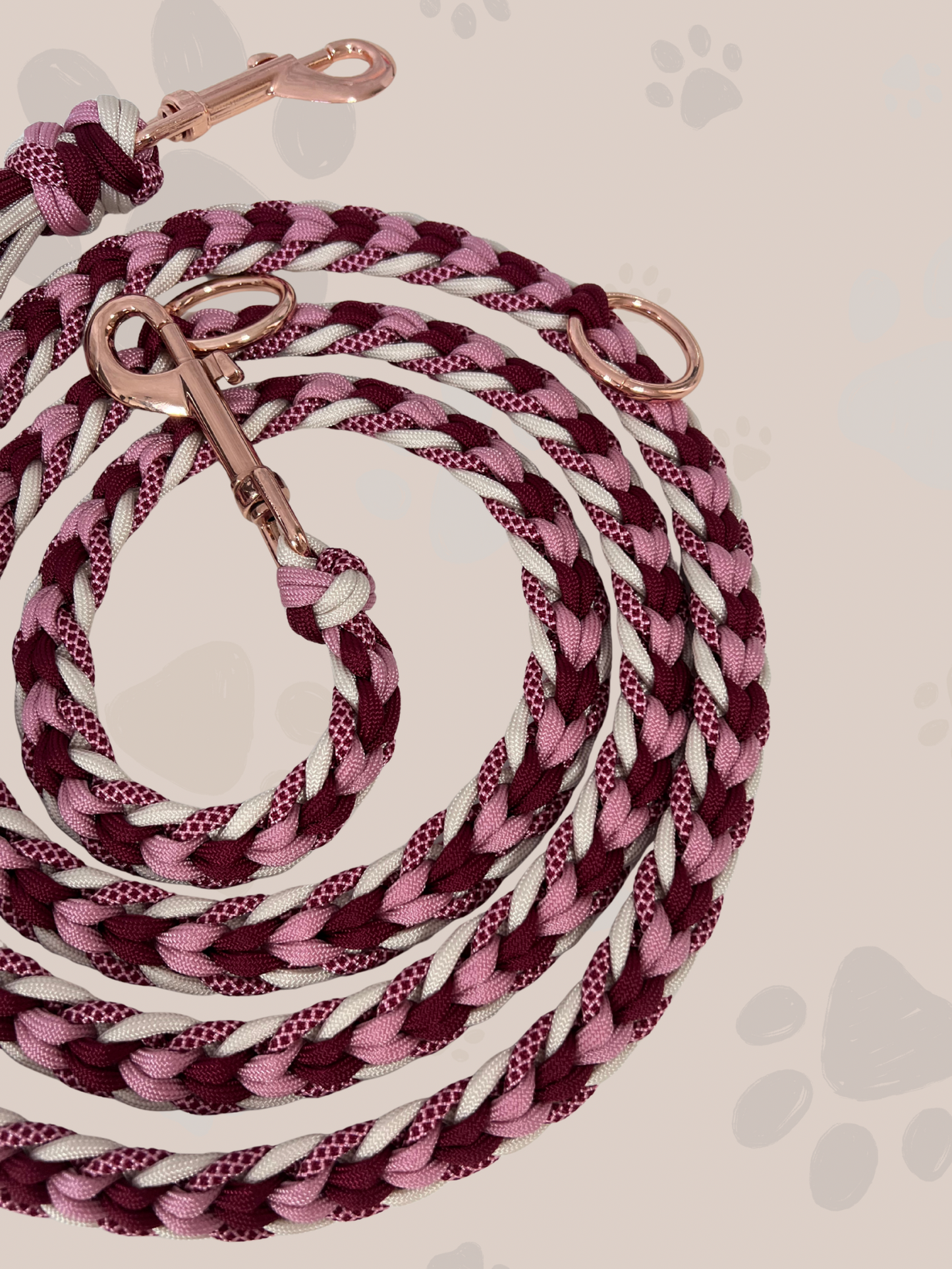 Individuell erstellbare Hundeleine | Herzchen | Paracord