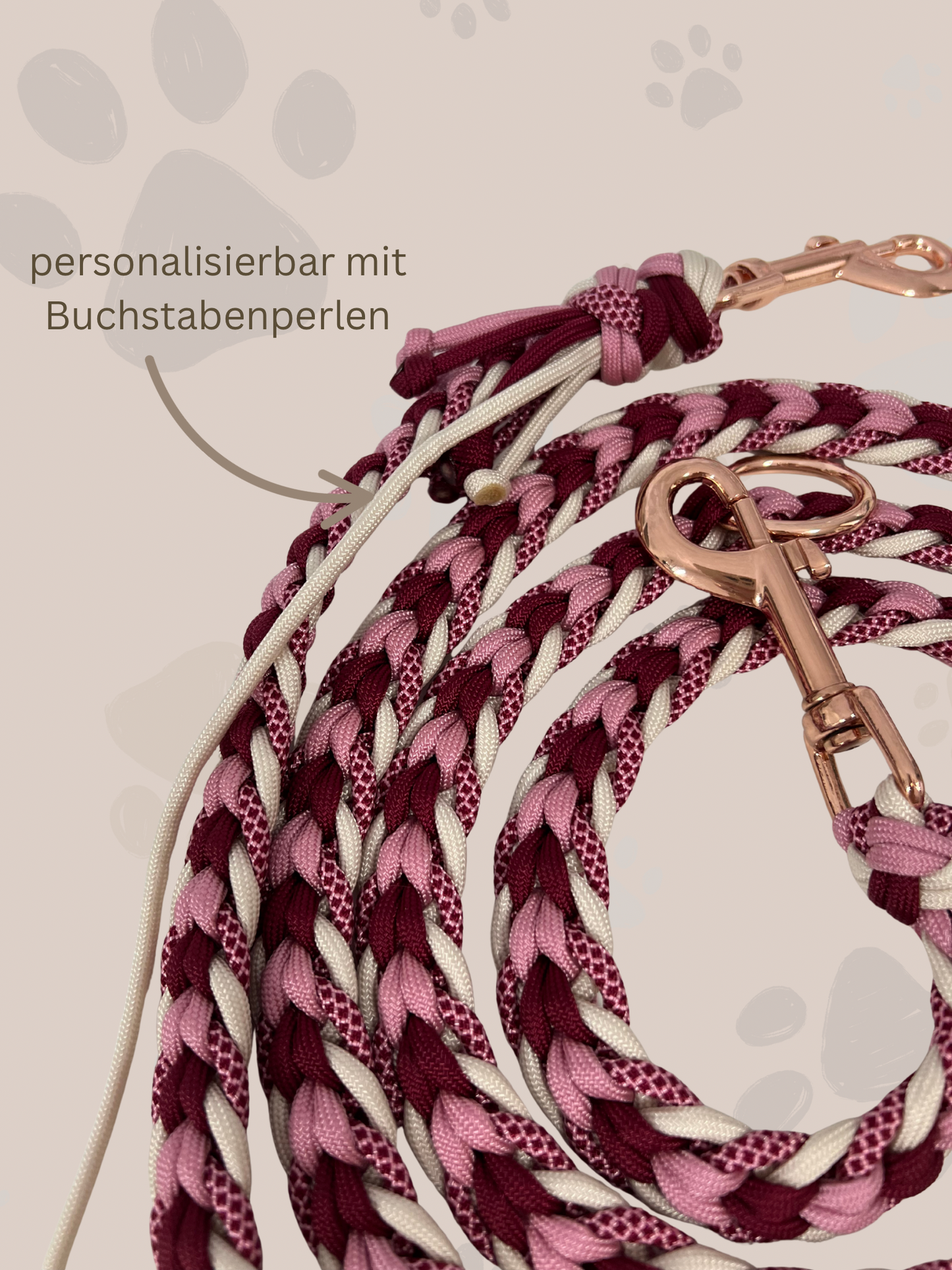 Sofortkauf | Herzchen Leine 2m | Paracord