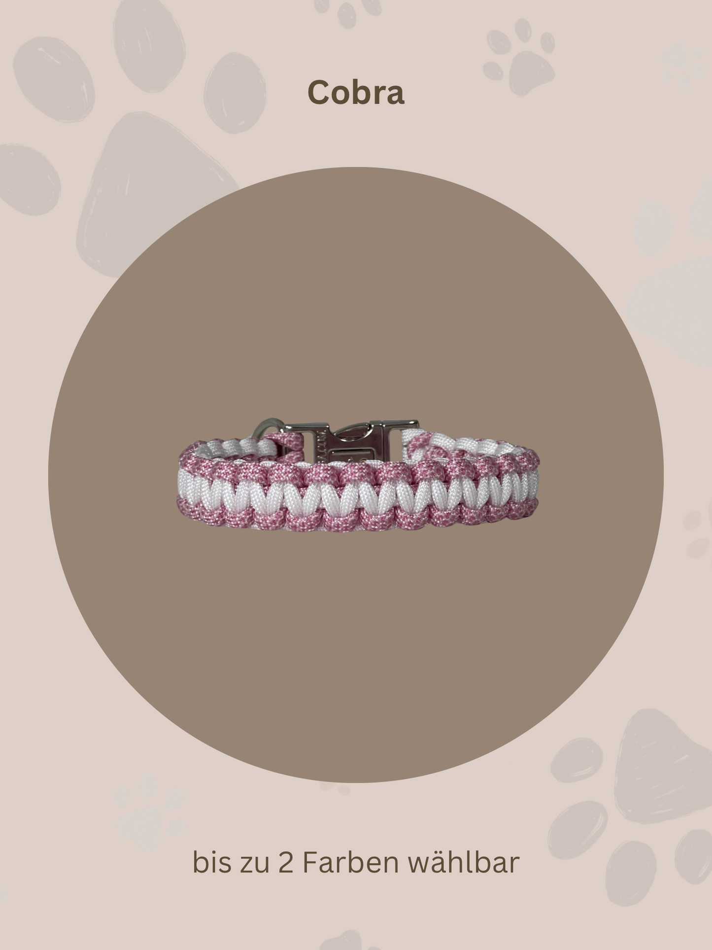 Individuell erstellbar | Halsband Cobra | sehr kleine und kleine Hunde