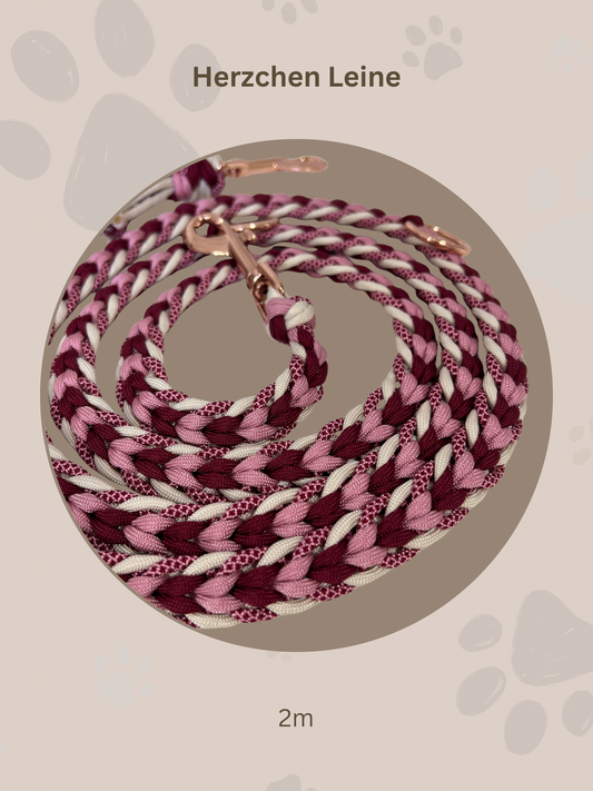 Sofortkauf | Herzchen Leine 2m | Paracord