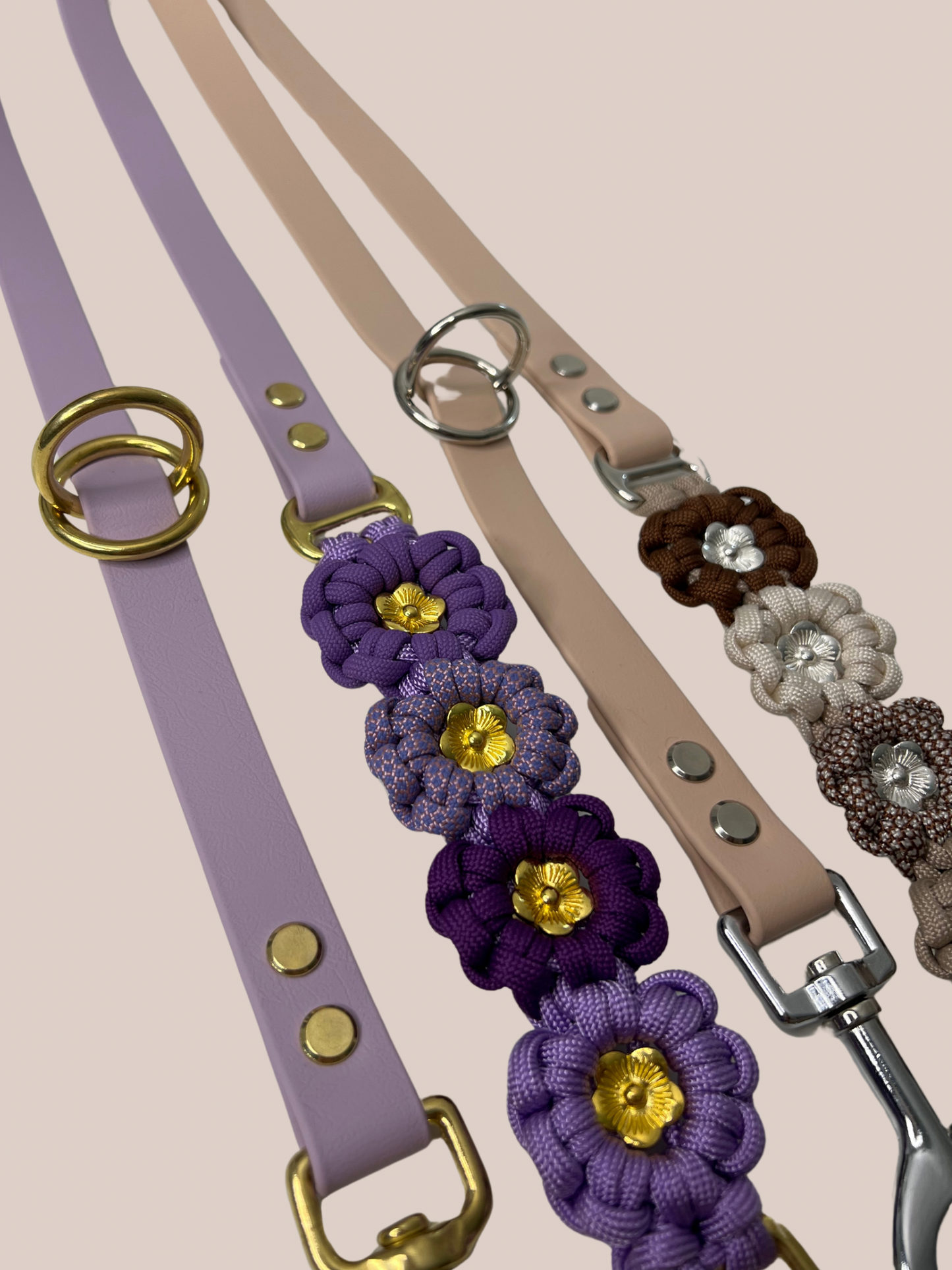 Dog leash Biothane x Blümchen | individually adjustable