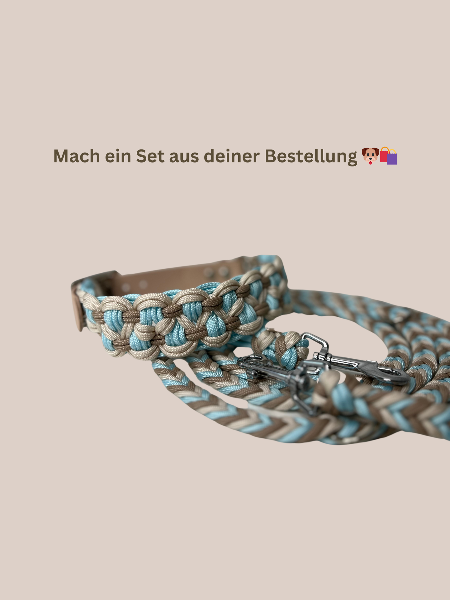 Individuell erstellbar | Halsband Twistcobra | mittelgroße und große Hunde