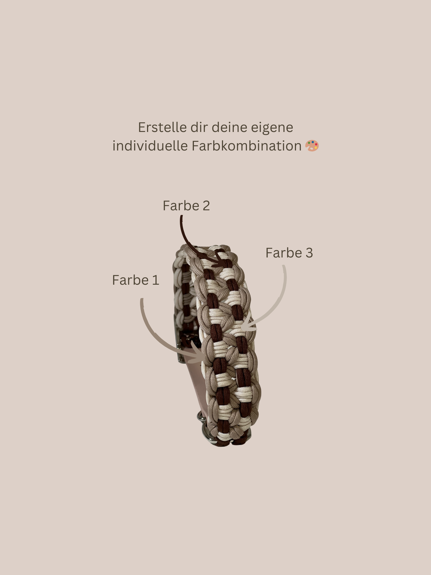 Individuell erstellbar | Halsband Twistcobra | mittelgroße und große Hunde