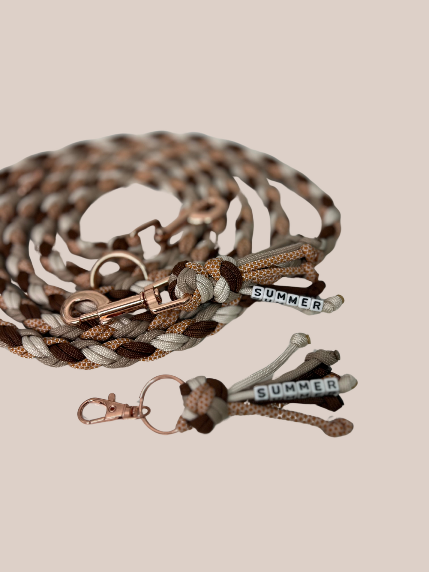 Set | Customizable dog leash + keychain | Paracord