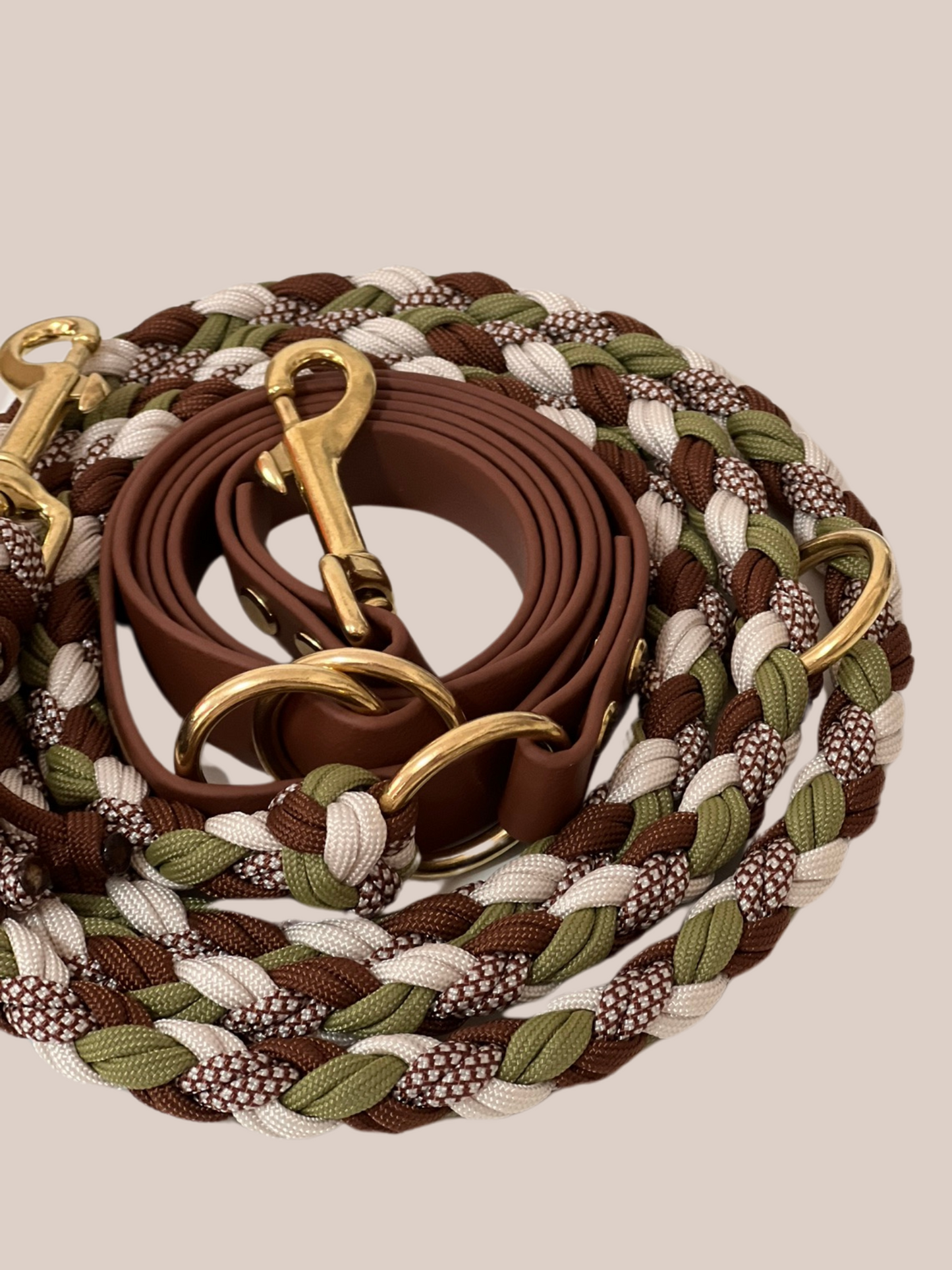 Customizable dog leash | Paracord x Biothane