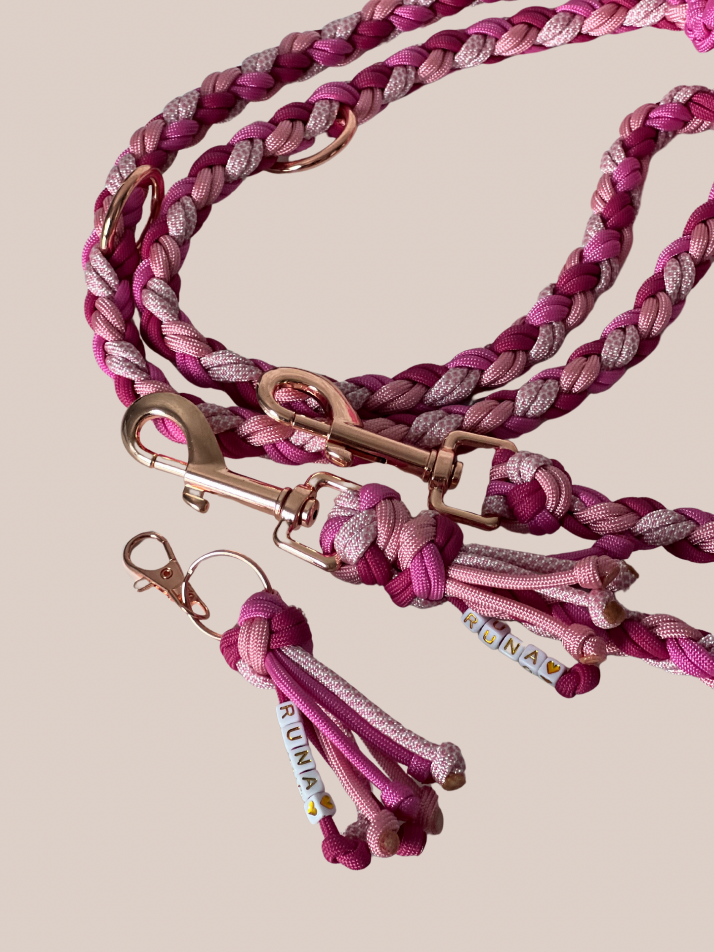 Set | Customizable dog leash + keychain | Paracord